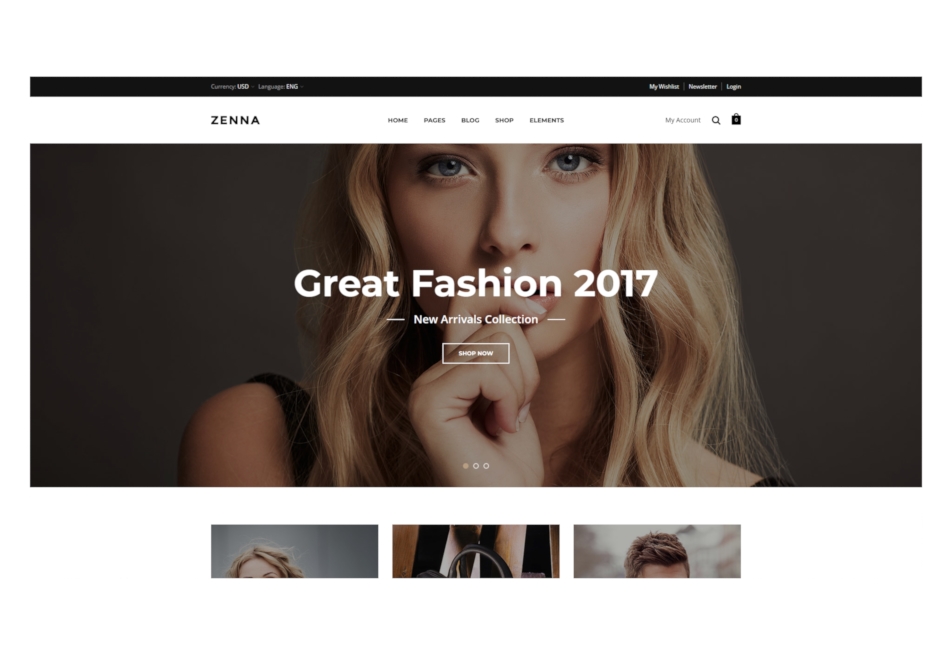Zenna website thumbnail