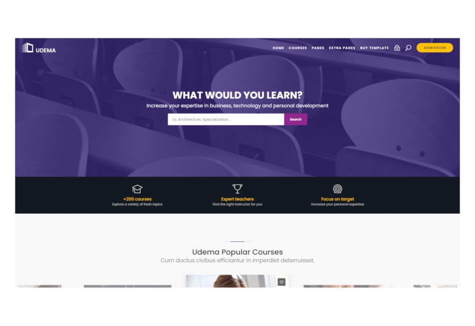 Website Educational Udema