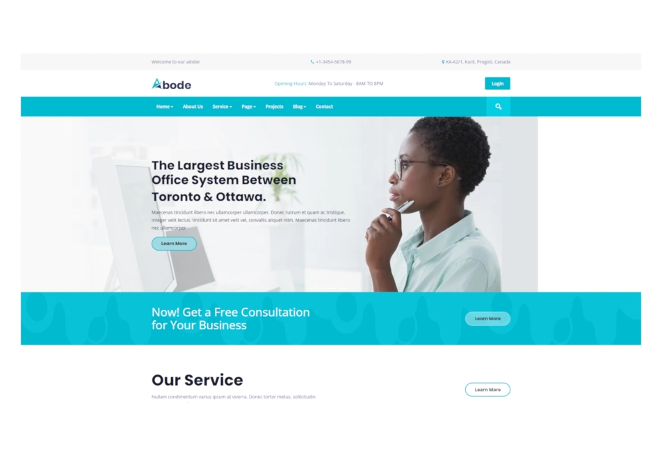 Abode website thumbnail