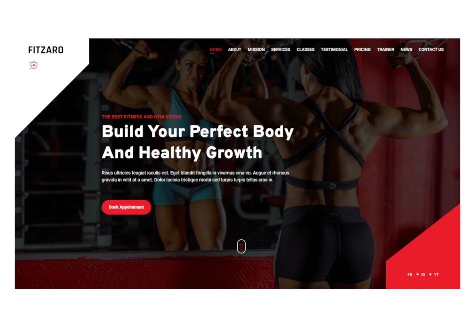 Website Fitness Fitzaro