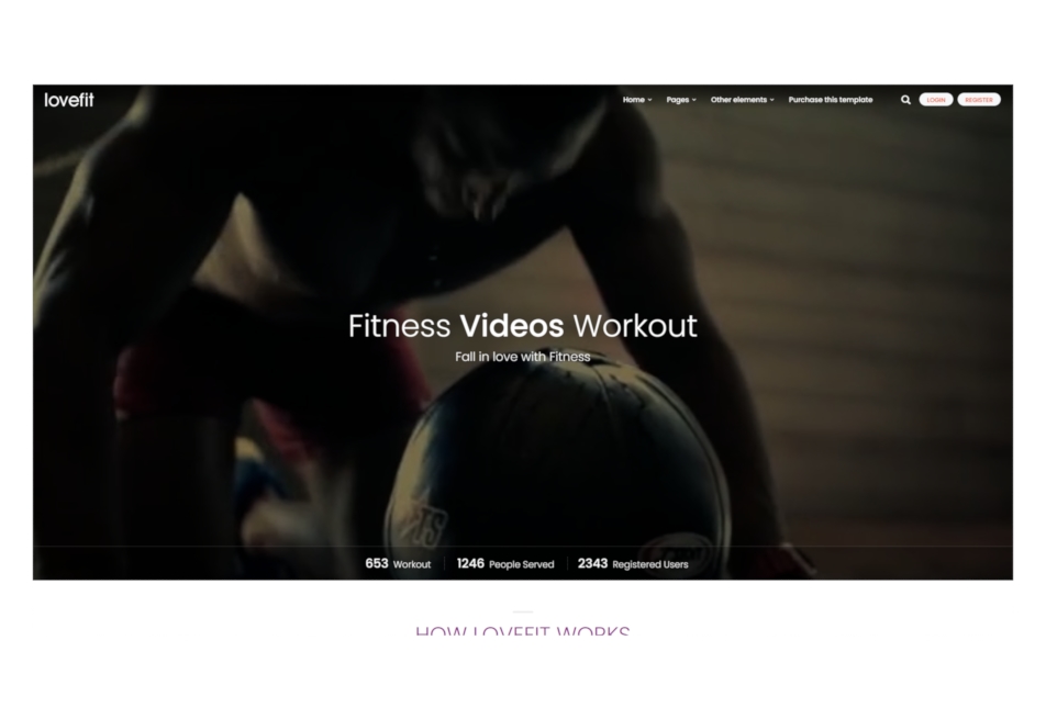 Love Fit website thumbnail