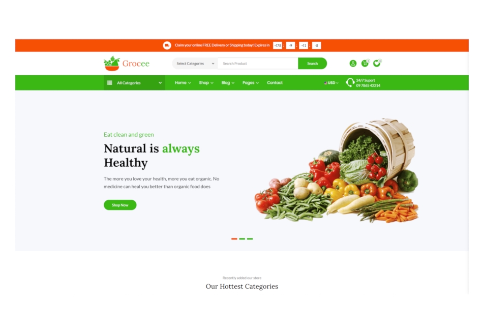 Grocee website thumbnail