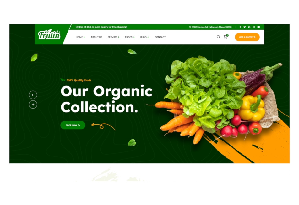 Frutin website thumbnail
