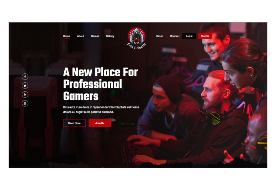 Website Gaming Crox E-Sports