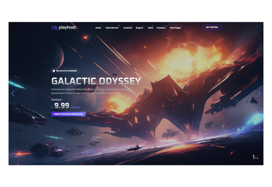 Playhost website thumbnail