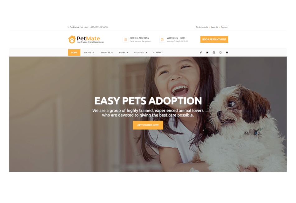 Pet Mate website thumbnail